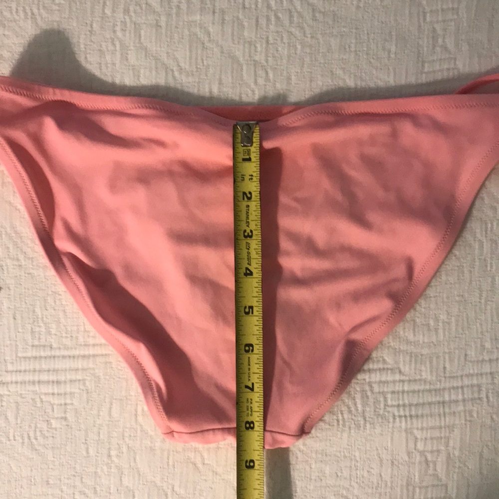 Victoria’s Secret Beaded Sequin Triangle Top Pink String Bikini Swimsuit M - Picture 17 of 17